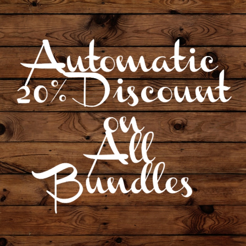 All Bundles of 2+ items Receive 20% off!